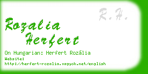 rozalia herfert business card