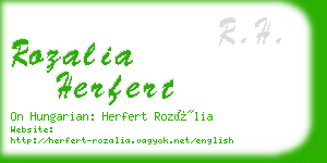 rozalia herfert business card